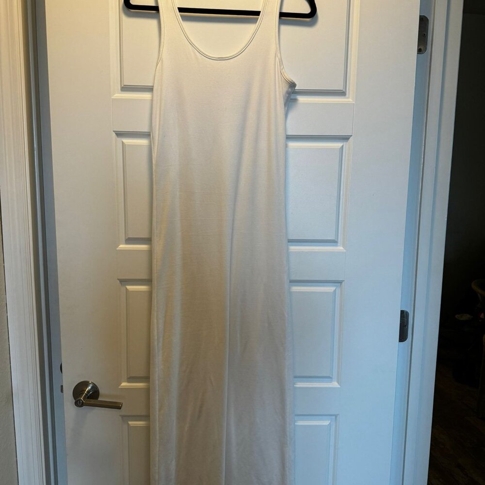 Bumpsuit White Maternity Dress Slim Fit